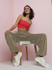 KOTTY Straight Fit Women Brown Trousers 