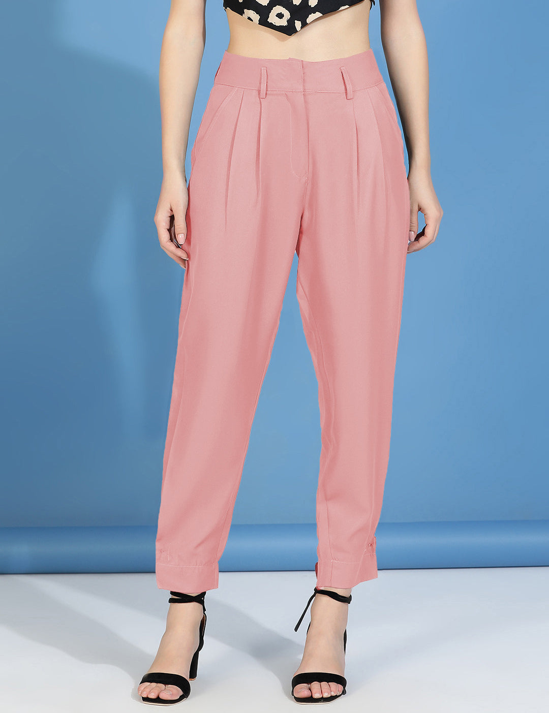 KOTTY Regular Fit Women Pink Trousers 