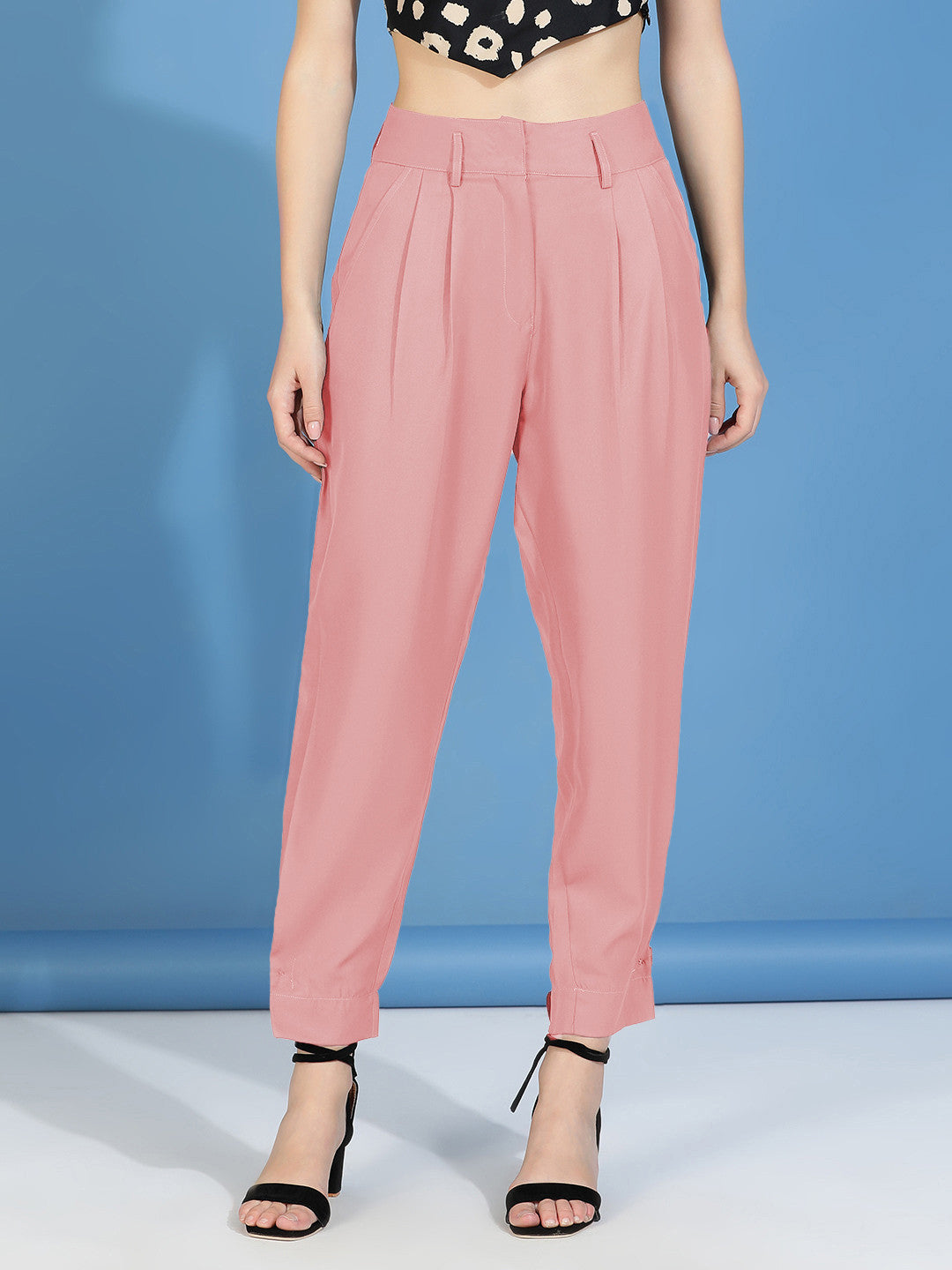 KOTTY Regular Fit Women Pink Trousers 