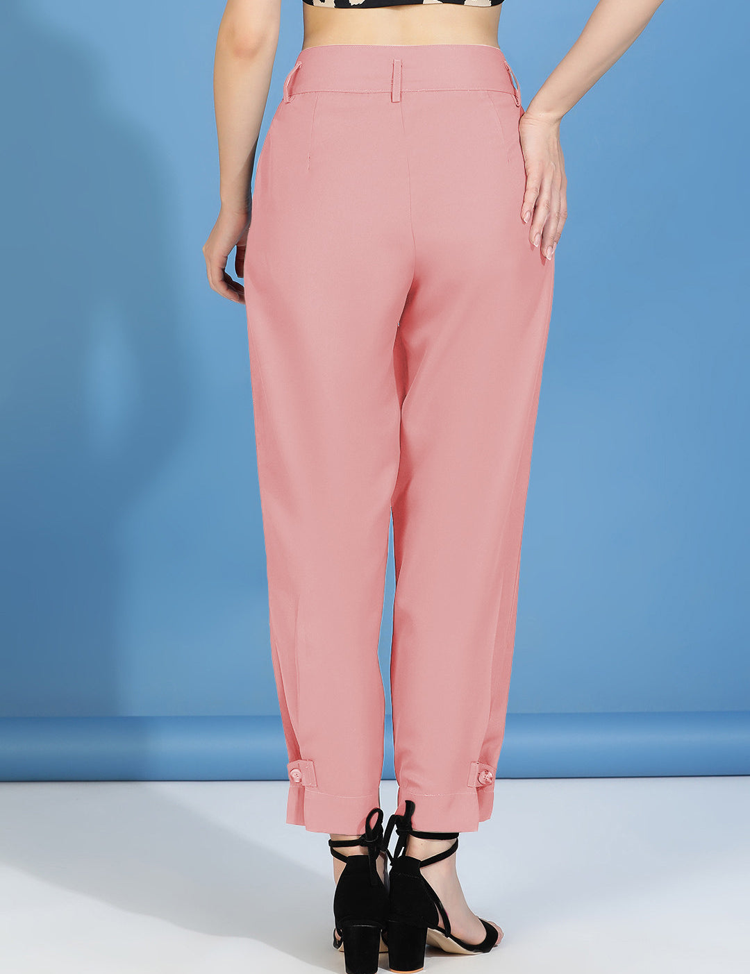 KOTTY Regular Fit Women Pink Trousers 