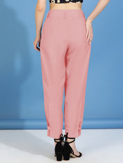 KOTTY Regular Fit Women Pink Trousers 