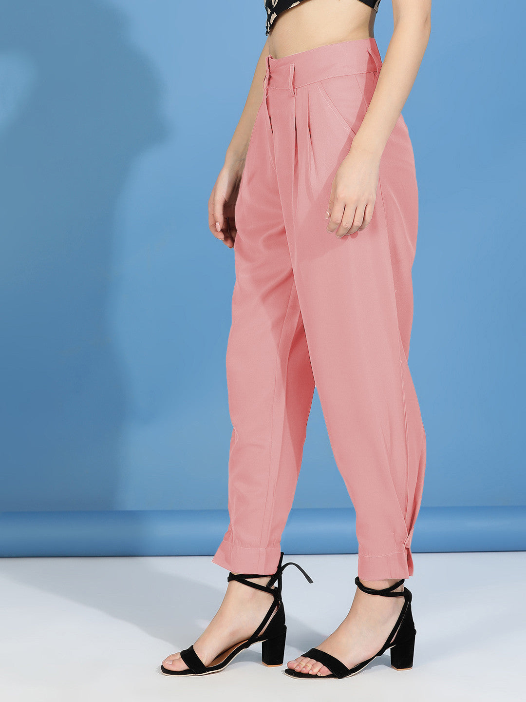 KOTTY Regular Fit Women Pink Trousers 