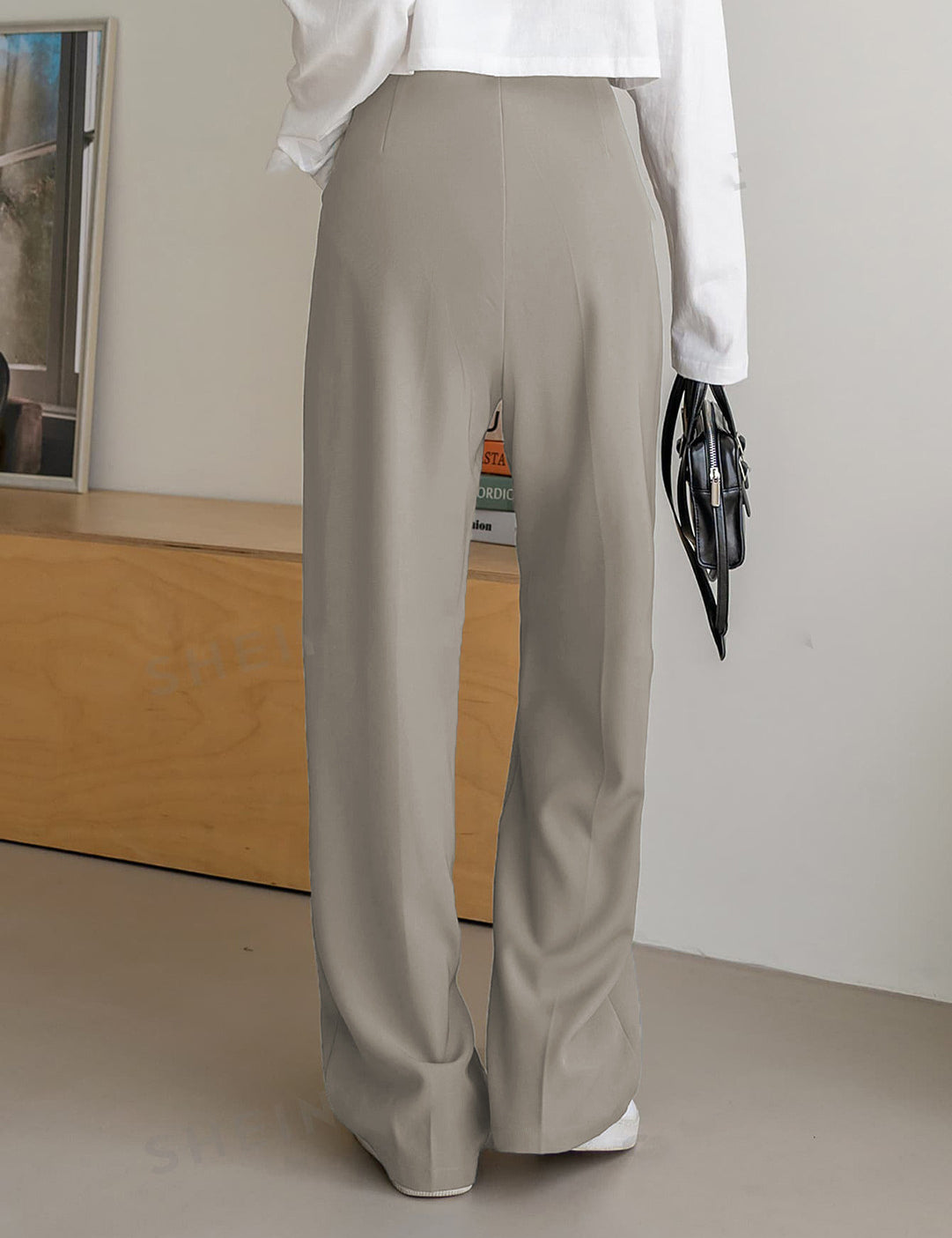 KOTTY Straight Fit Women Grey Trousers 