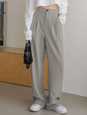 KOTTY Straight Fit Women Grey Trousers 