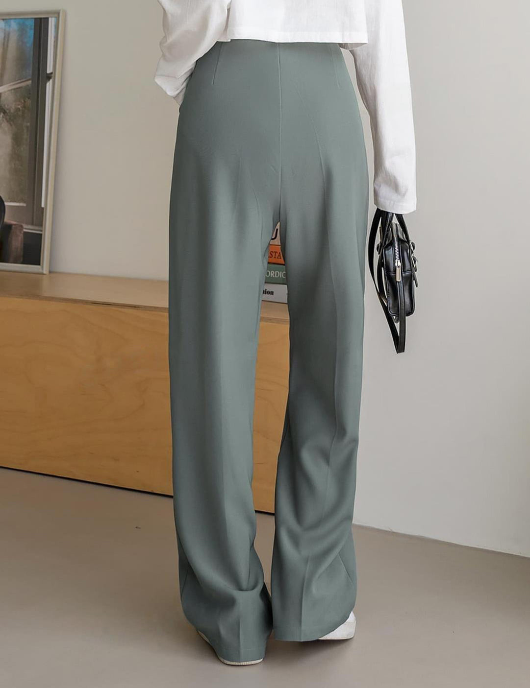 KOTTY Womens Solid Attractive High Rise Pant