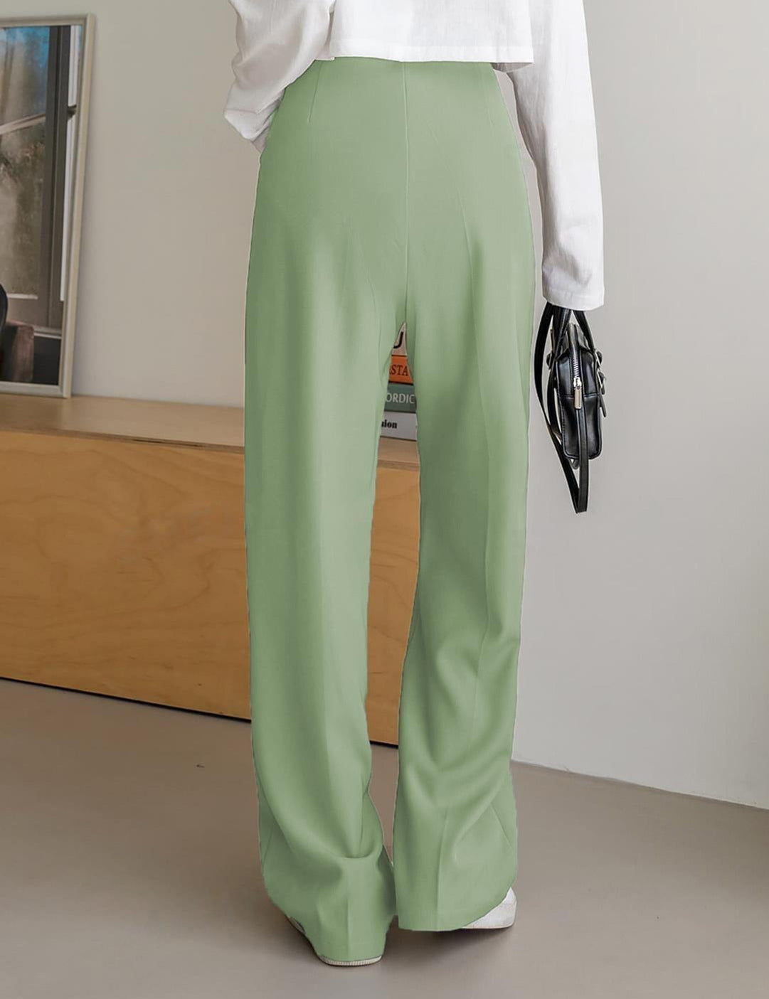 KOTTY Straight Fit Women Green Trousers 
