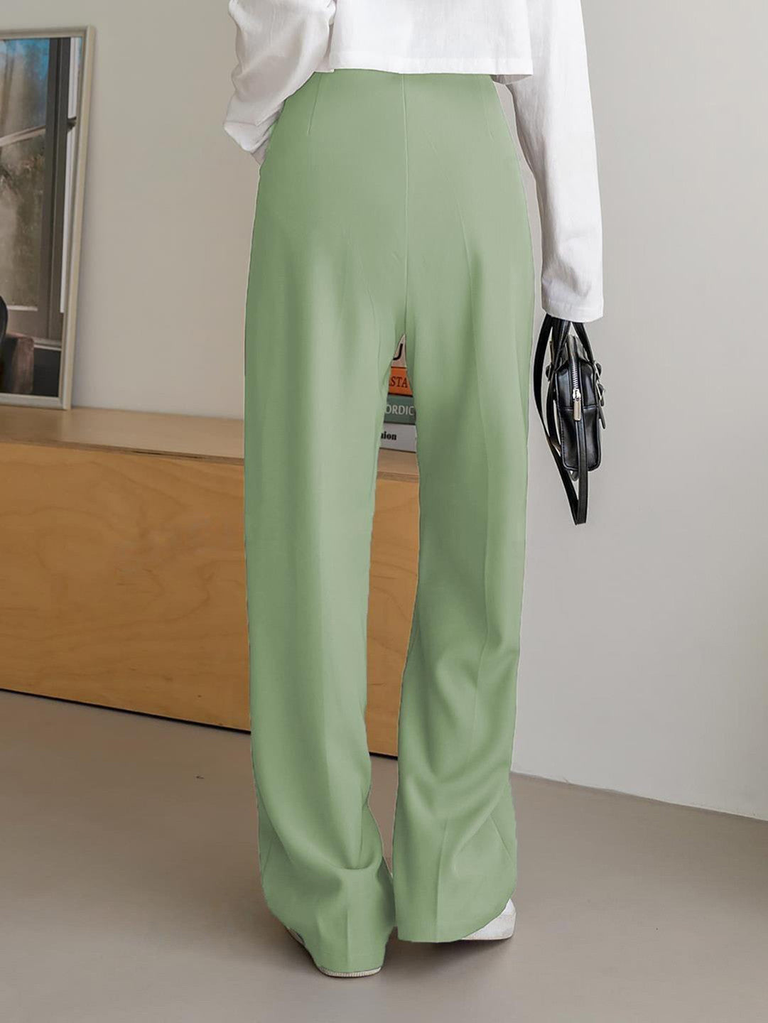 KOTTY Straight Fit Women Green Trousers 