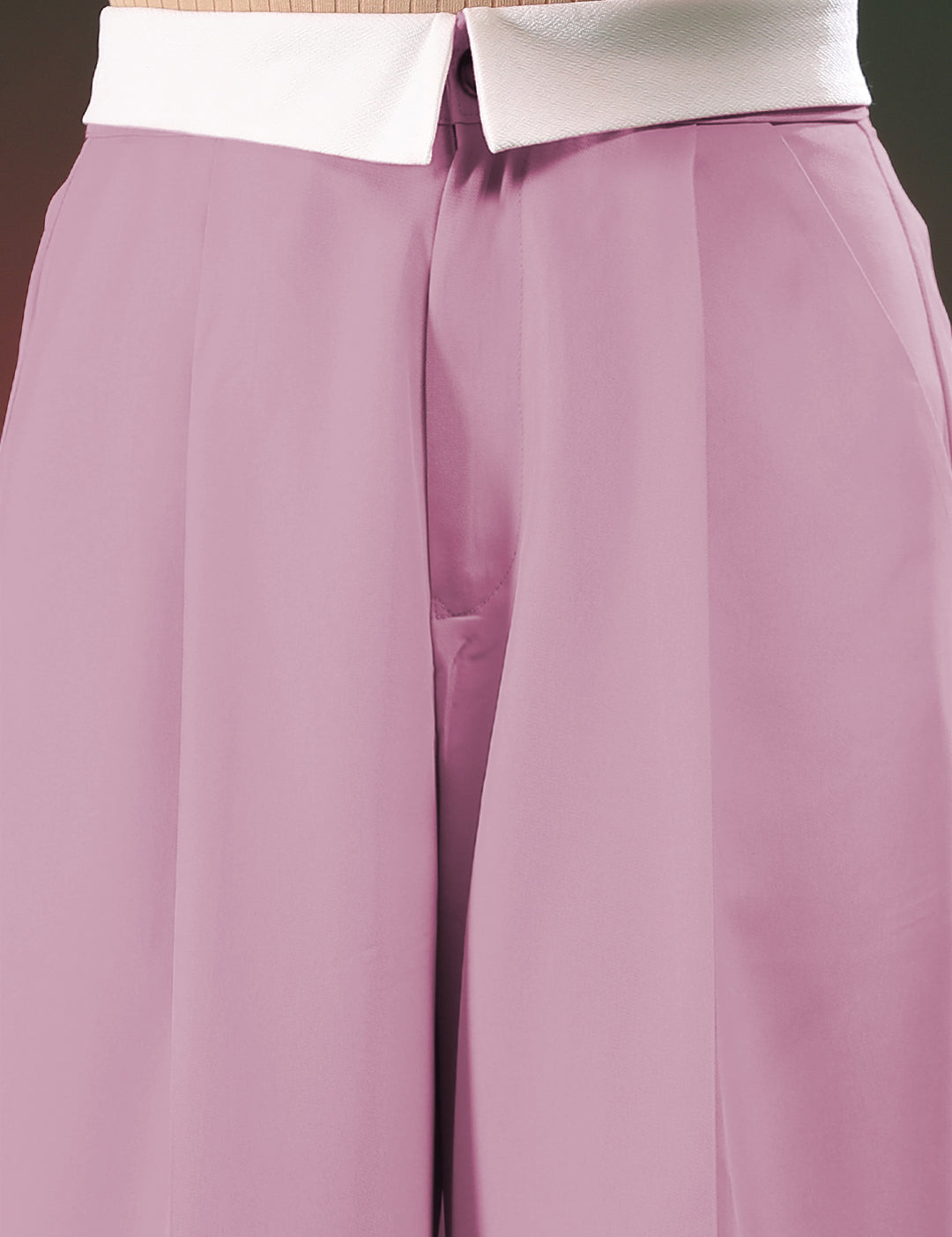 KOTTY Women's High Rise Viscose Rayon Relaxed Fit Trousers