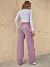 KOTTY Straight Fit Women Pink Trousers 