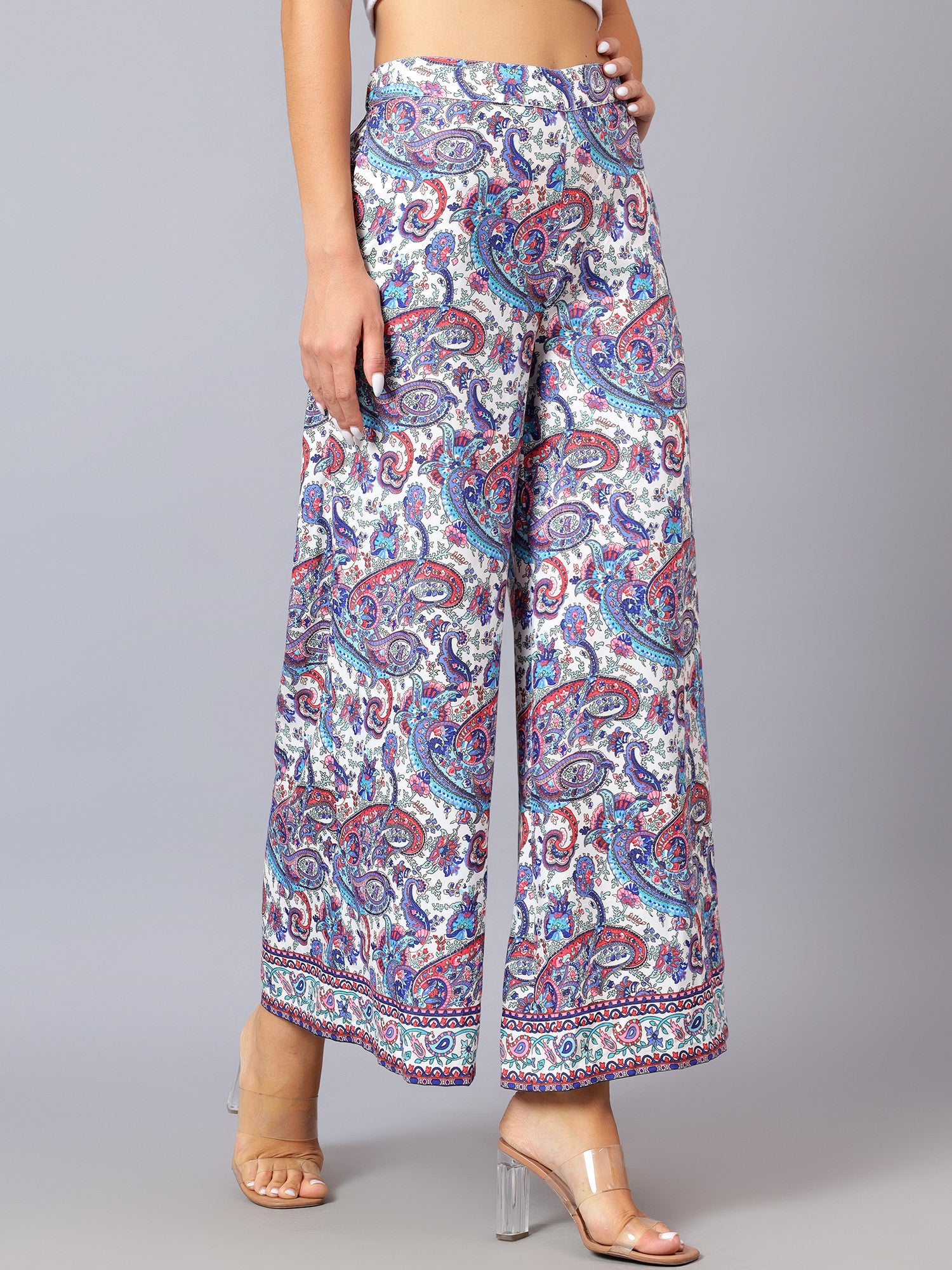 KOTTY Regular Fit Women Multicolor Trousers 