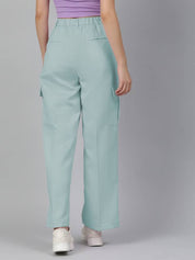 KOTTY Womens Solid Attractive High Rise Pant