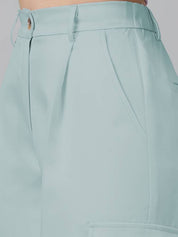 KOTTY Womens Solid Attractive High Rise Pant