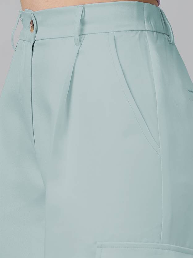 KOTTY Womens Solid Attractive High Rise Pant