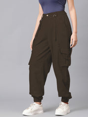 KOTTY Regular Fit Women Brown Trousers 