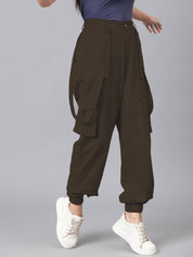 KOTTY Regular Fit Women Brown Trousers 