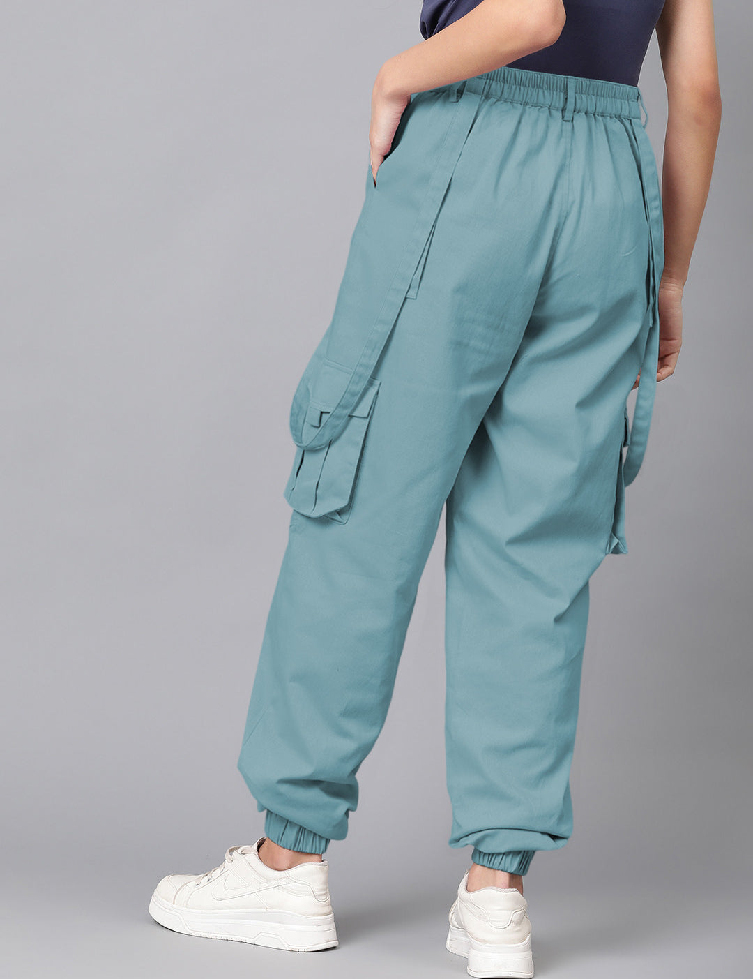 KOTTY Regular Fit Women Blue Trousers 