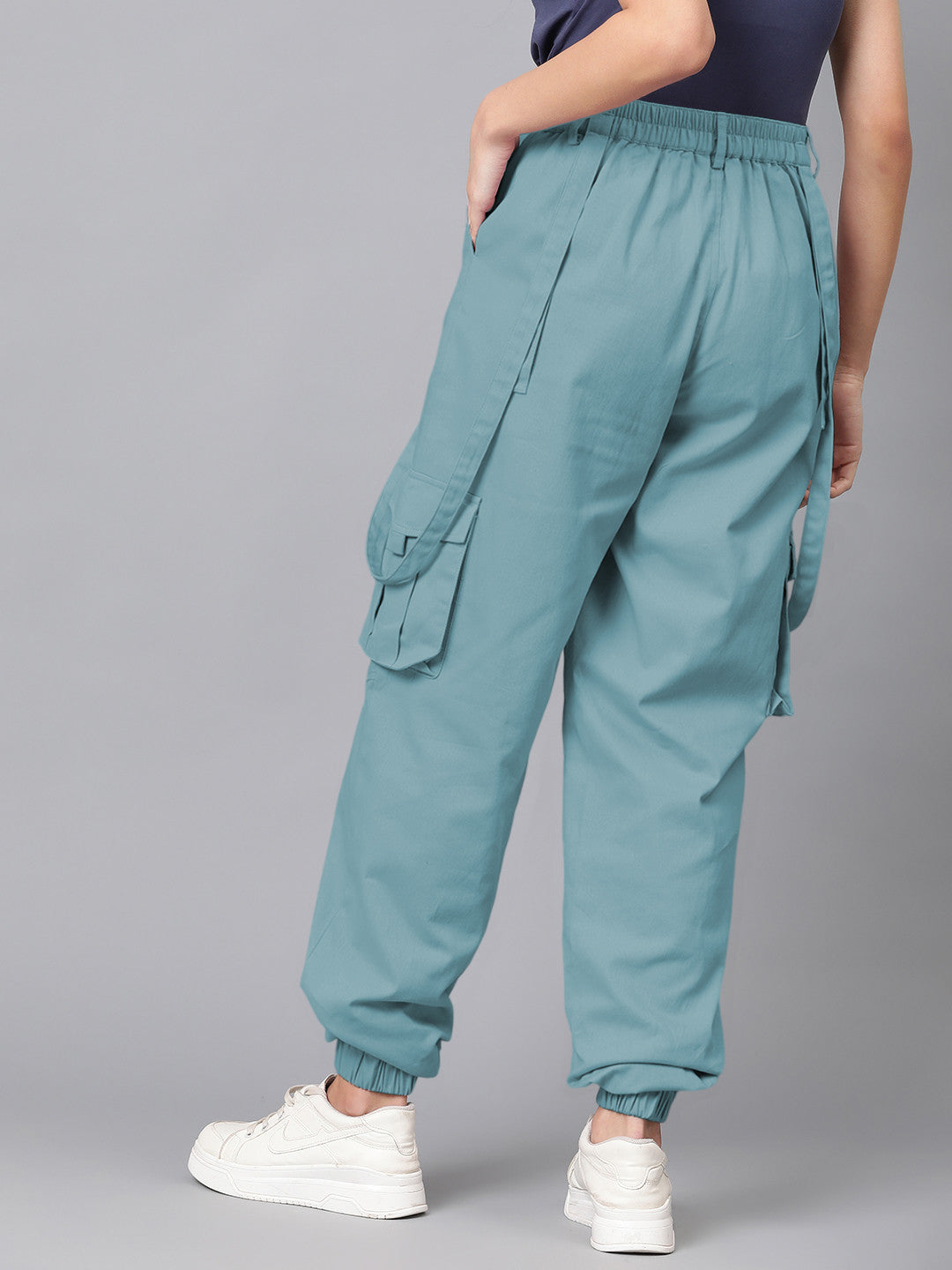 KOTTY Regular Fit Women Blue Trousers 