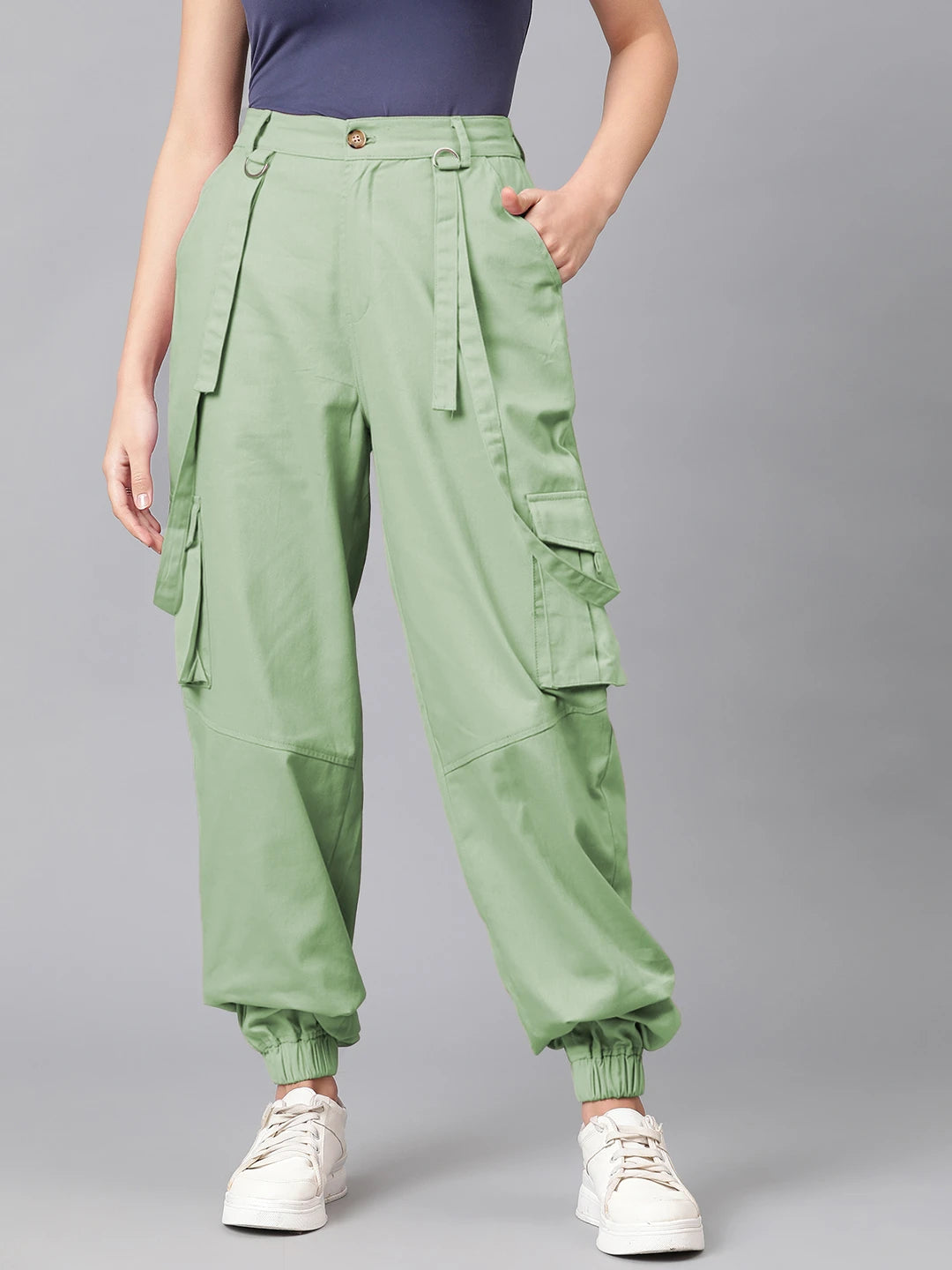KOTTY Regular Fit Women Green Trousers 