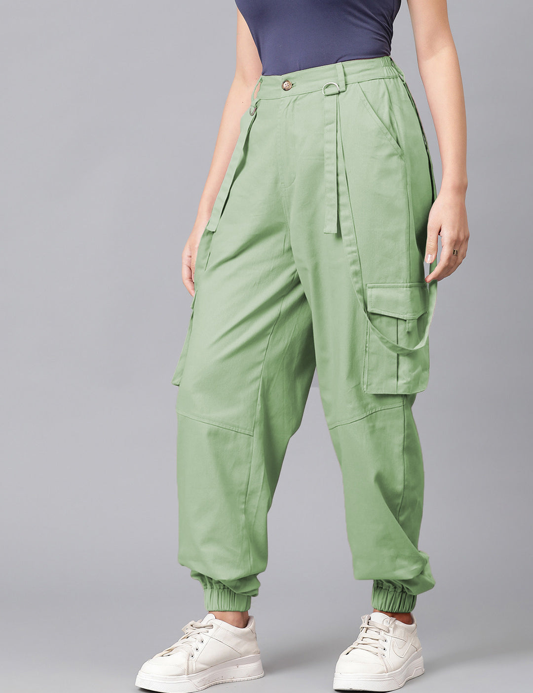 KOTTY Regular Fit Women Green Trousers 