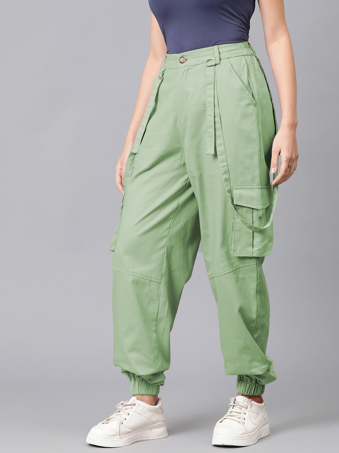 KOTTY Regular Fit Women Green Trousers 