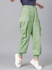KOTTY Regular Fit Women Green Trousers 