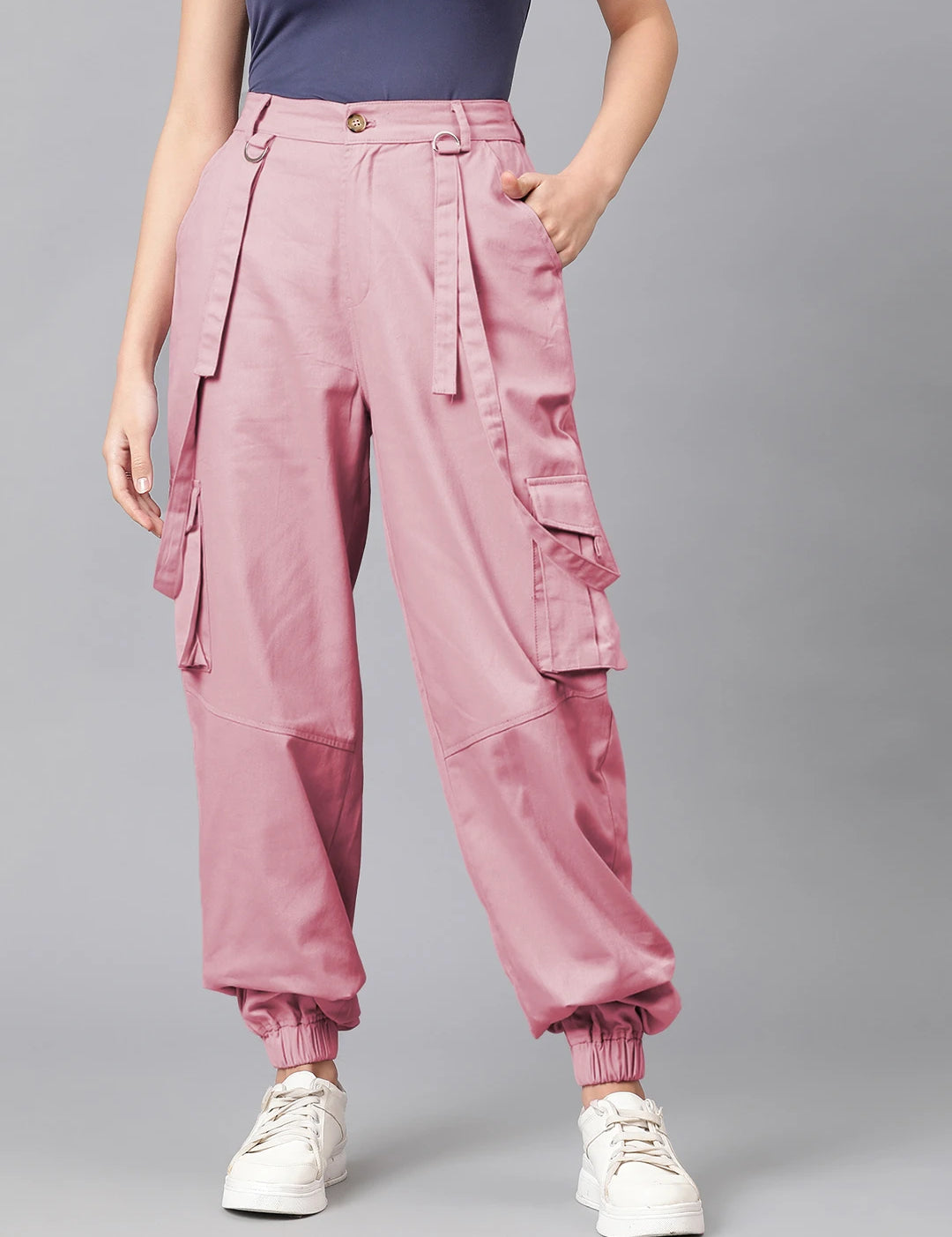 KOTTY Regular Fit Women Pink Trousers 