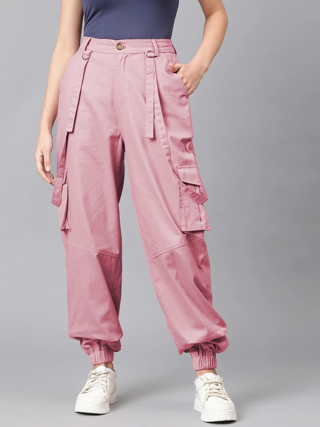 KOTTY Regular Fit Women Pink Trousers 
