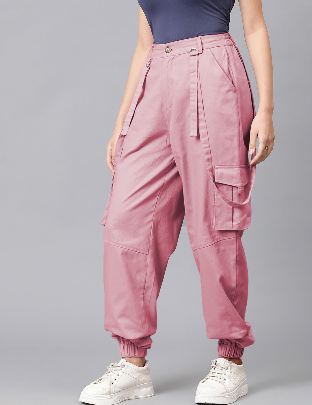KOTTY Regular Fit Women Pink Trousers 