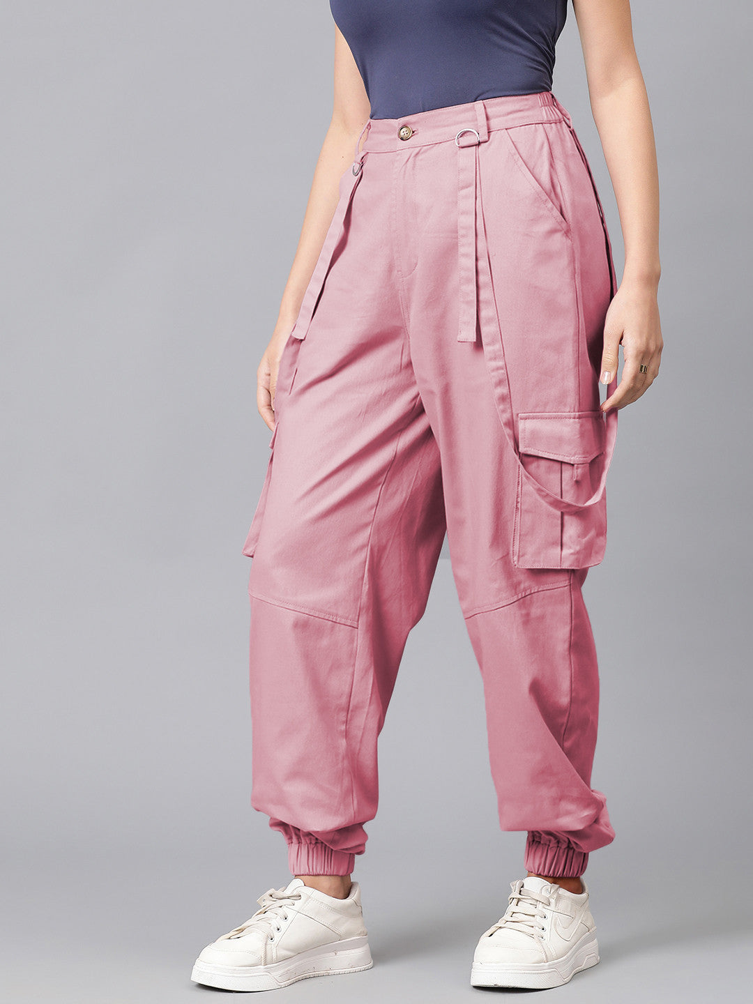 KOTTY Regular Fit Women Pink Trousers 