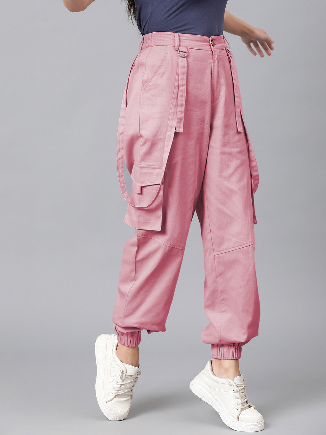 KOTTY Regular Fit Women Pink Trousers 