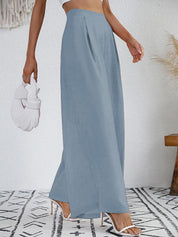 KOTTY Flared Women Light Blue Trousers 