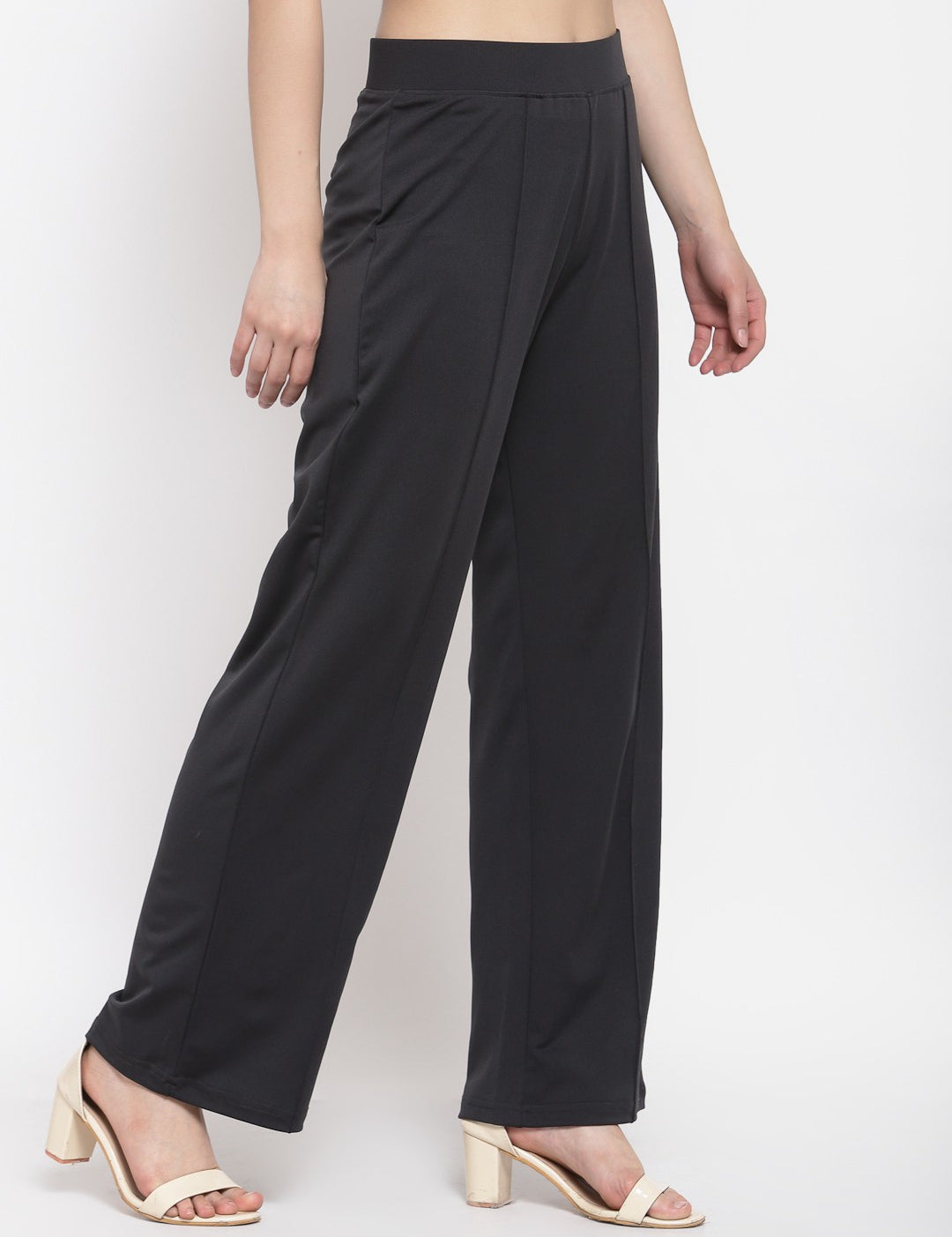 KOTTY Womens Solid Attractive High Rise Pant