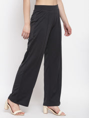 KOTTY Womens Solid Attractive High Rise Pant