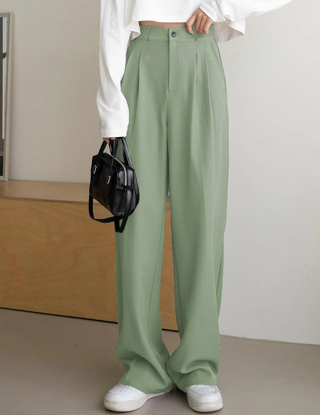 KOTTY Regular Fit Women Green Trousers 