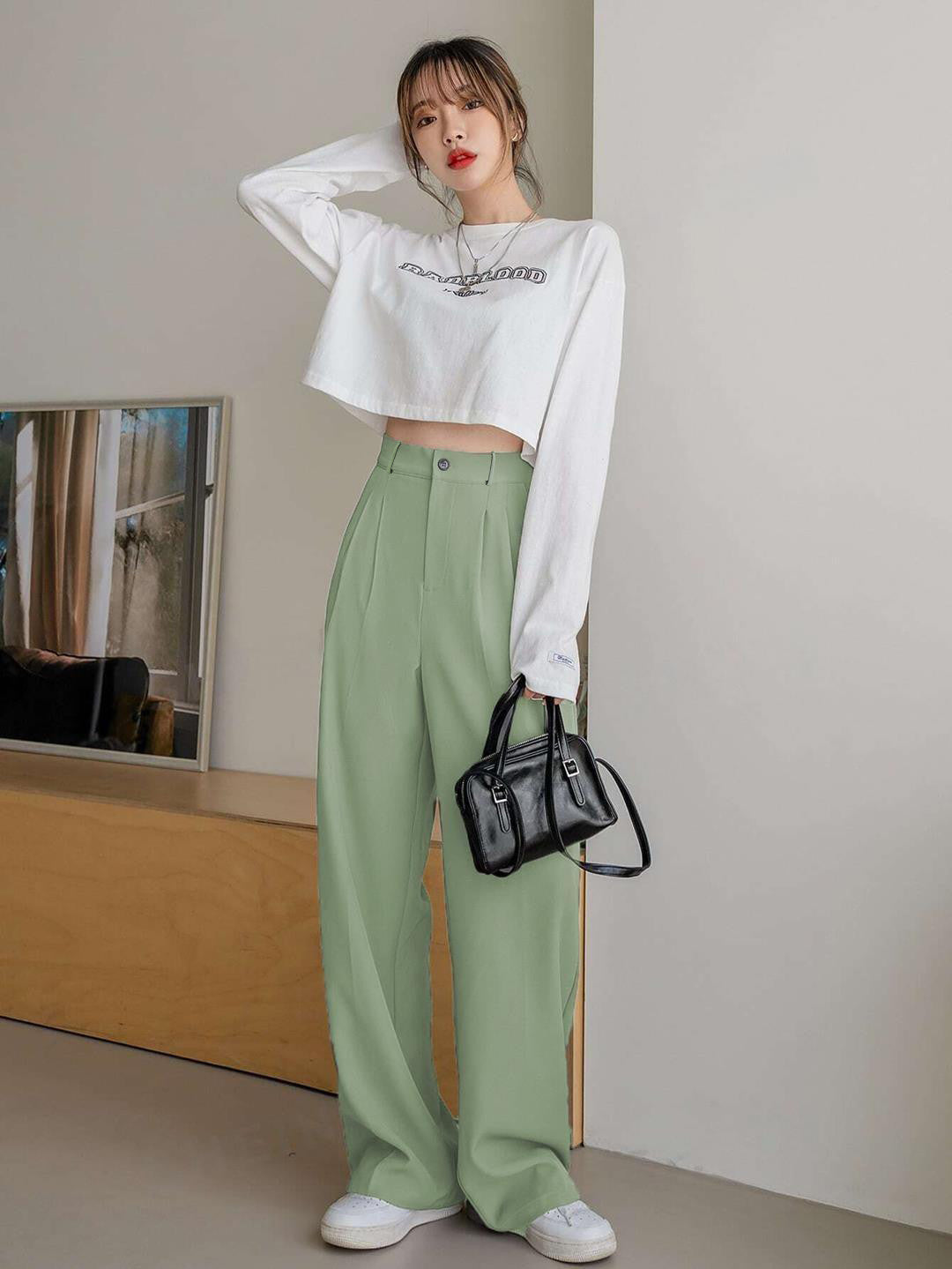 KOTTY Regular Fit Women Green Trousers 