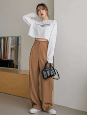 KOTTY Womens Solid Attractive High Rise Pant