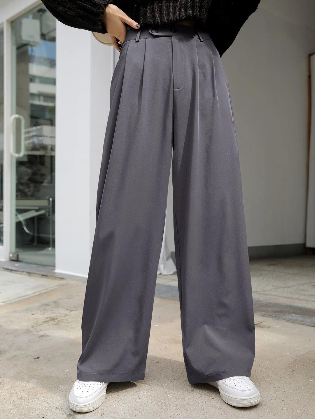 KOTTY Womens Solid Attractive High Rise Pant