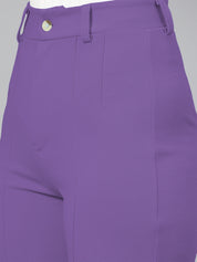 KOTTY Regular Fit Women Purple Trousers 