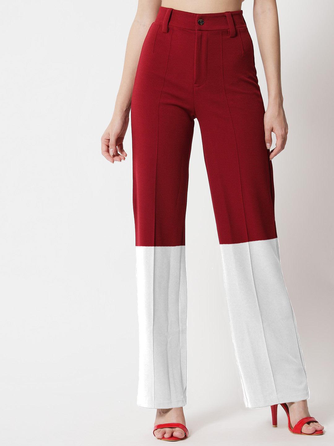 KOTTY Straight Fit Women Multicolor Trousers 