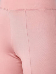 KOTTY Flared Women Pink Trousers 