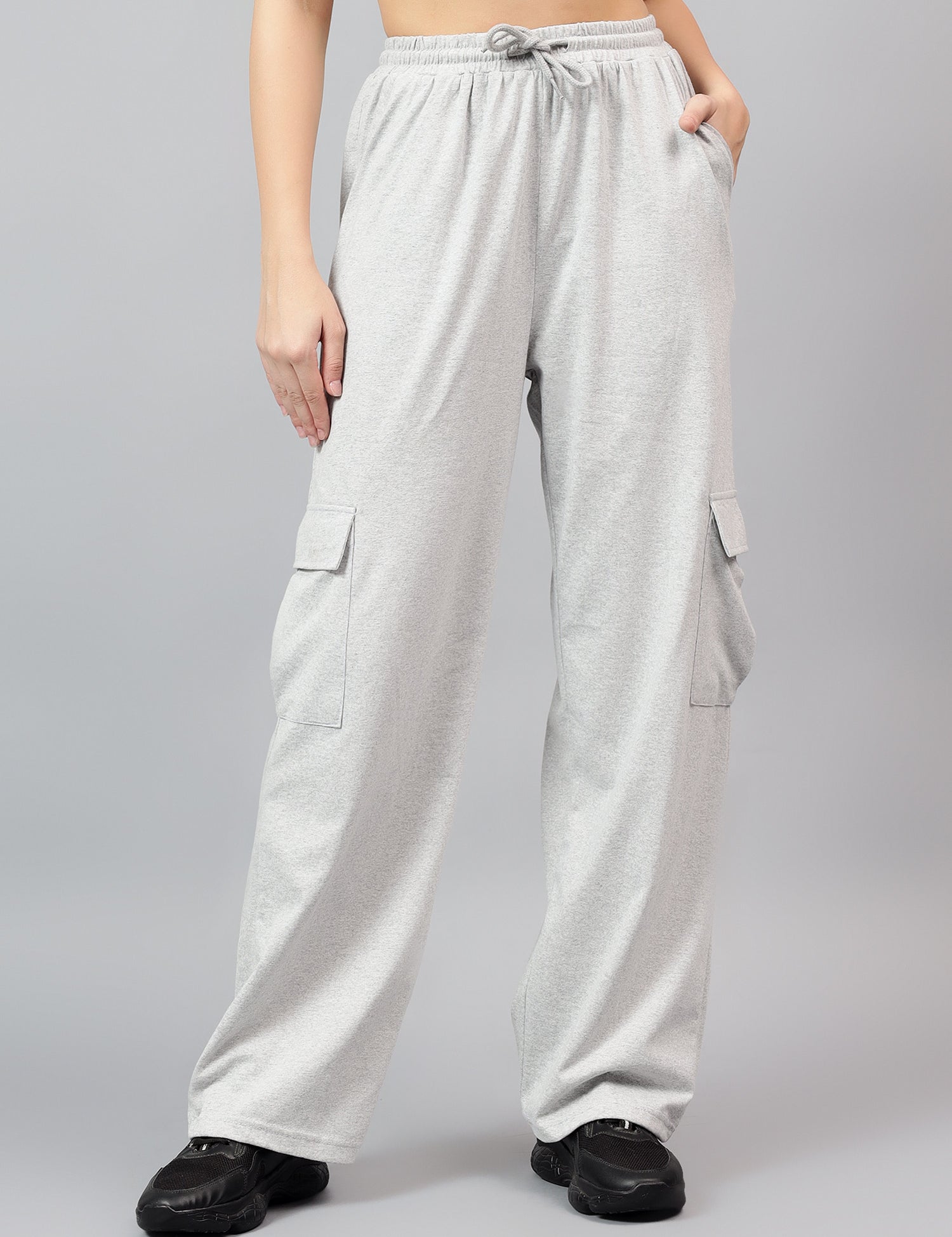 KOTTY Regular Fit Women Grey Trousers 