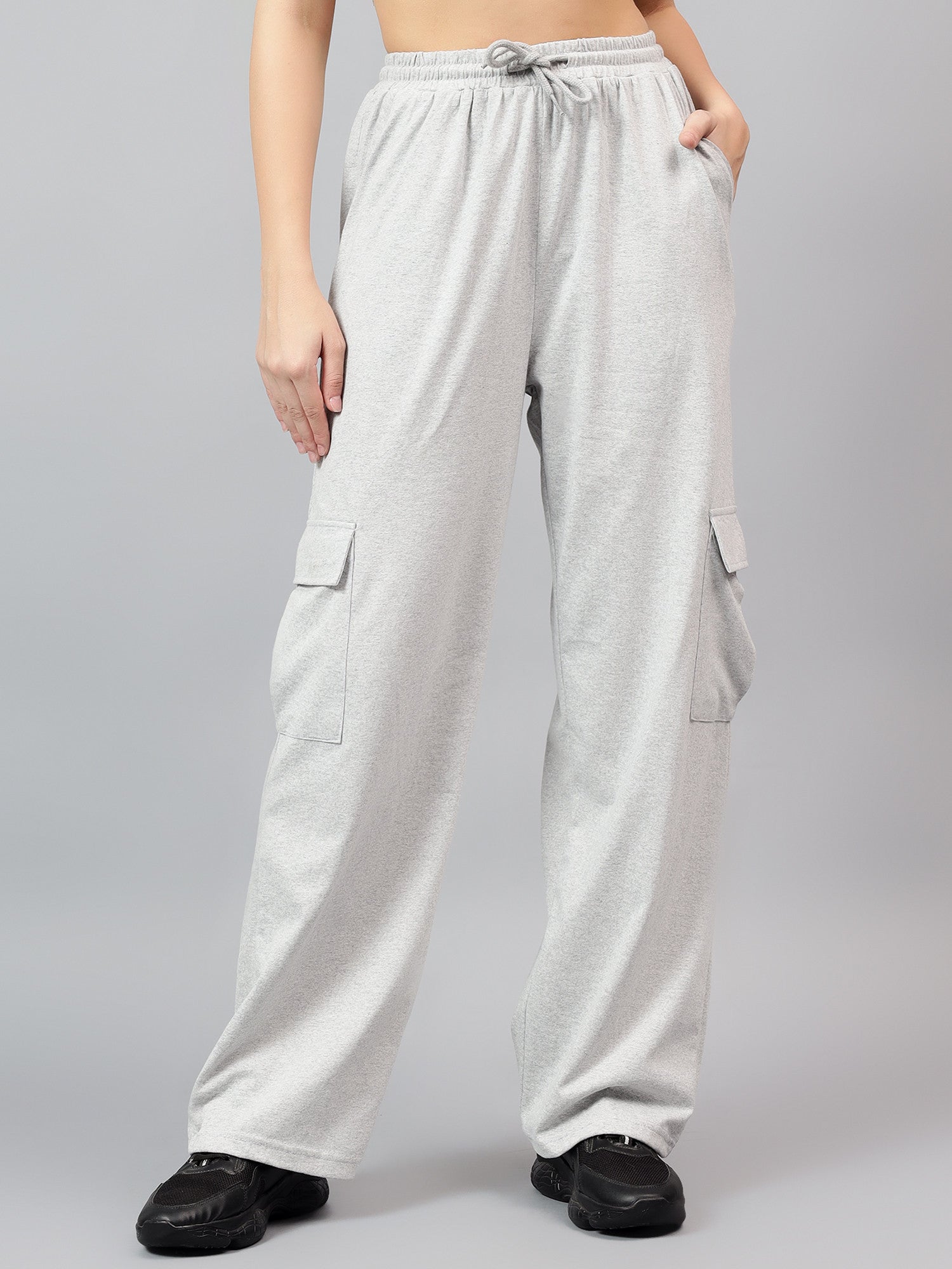 KOTTY Regular Fit Women Grey Trousers 