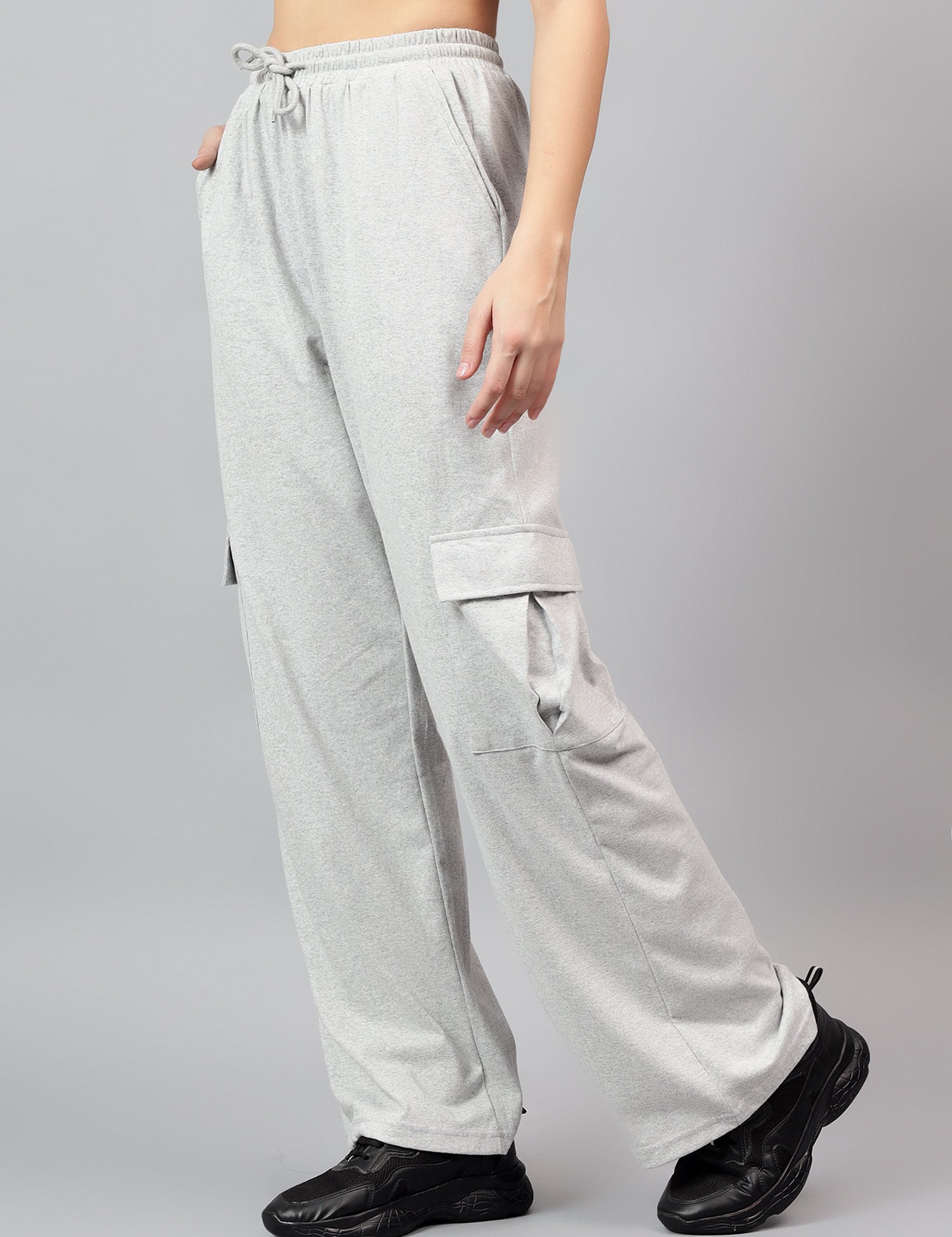 KOTTY Regular Fit Women Grey Trousers 