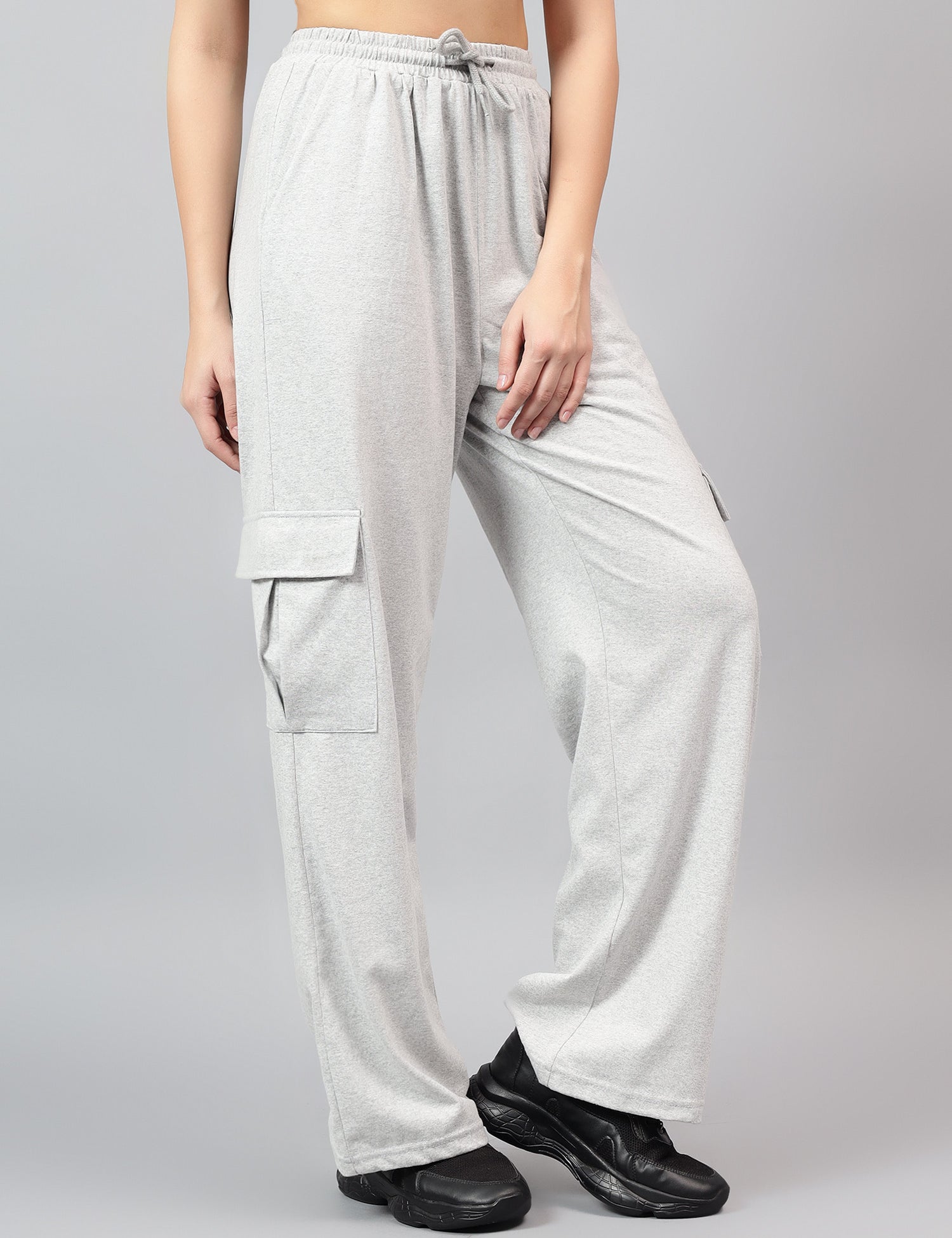 KOTTY Regular Fit Women Grey Trousers 