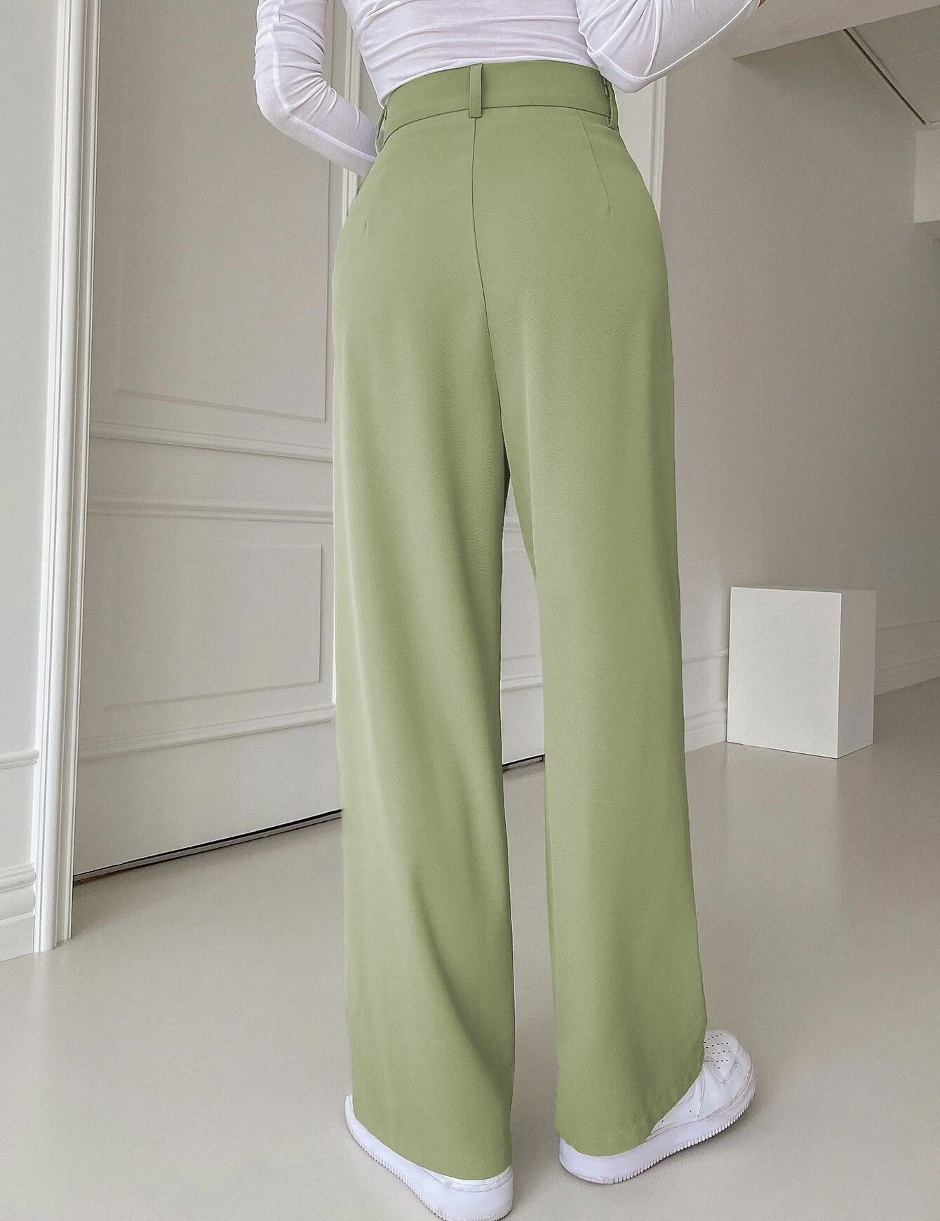 KOTTY Straight Fit Women Green Trousers 