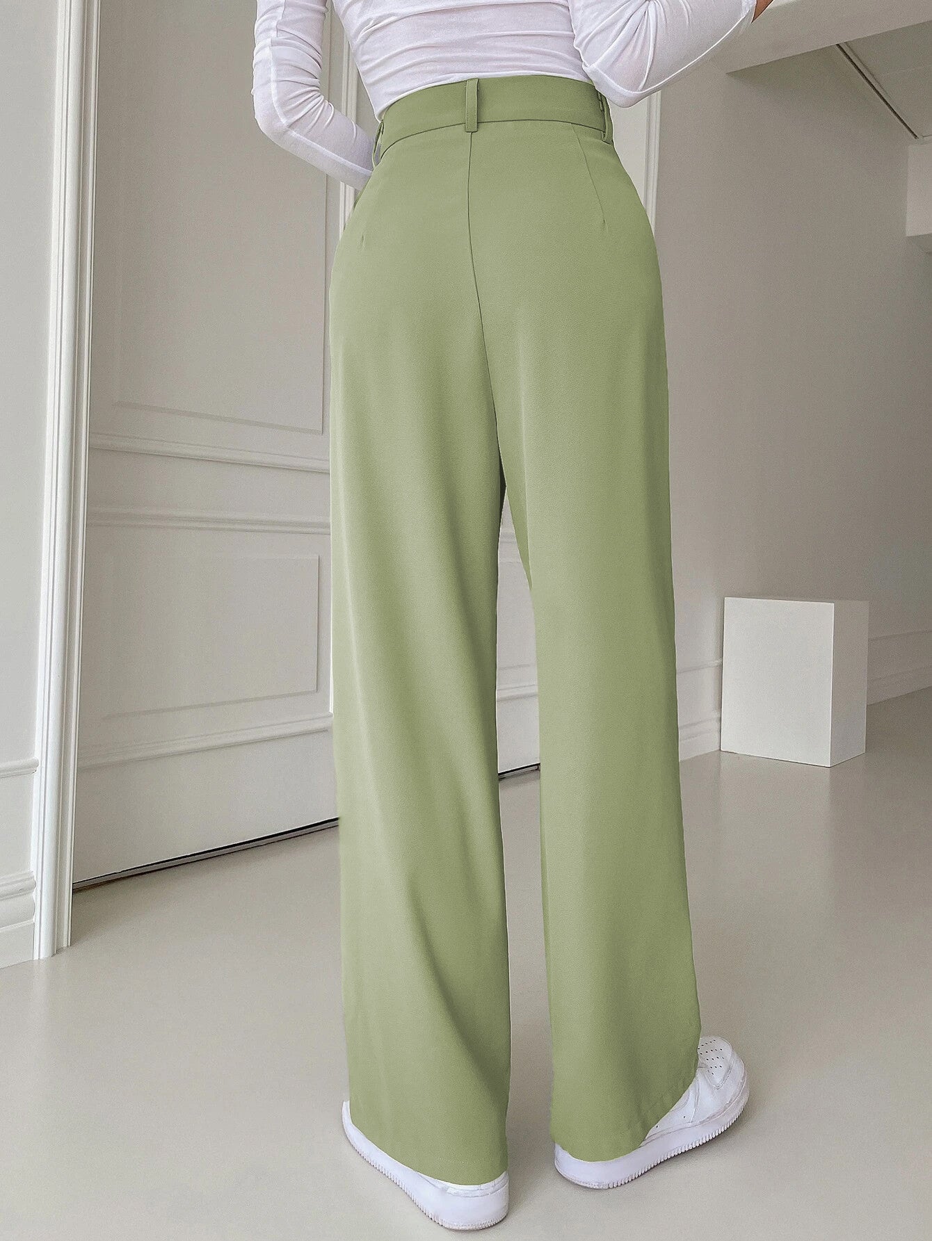 KOTTY Straight Fit Women Green Trousers 