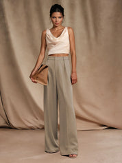 KOTTY Straight Fit Women Beige Trousers 