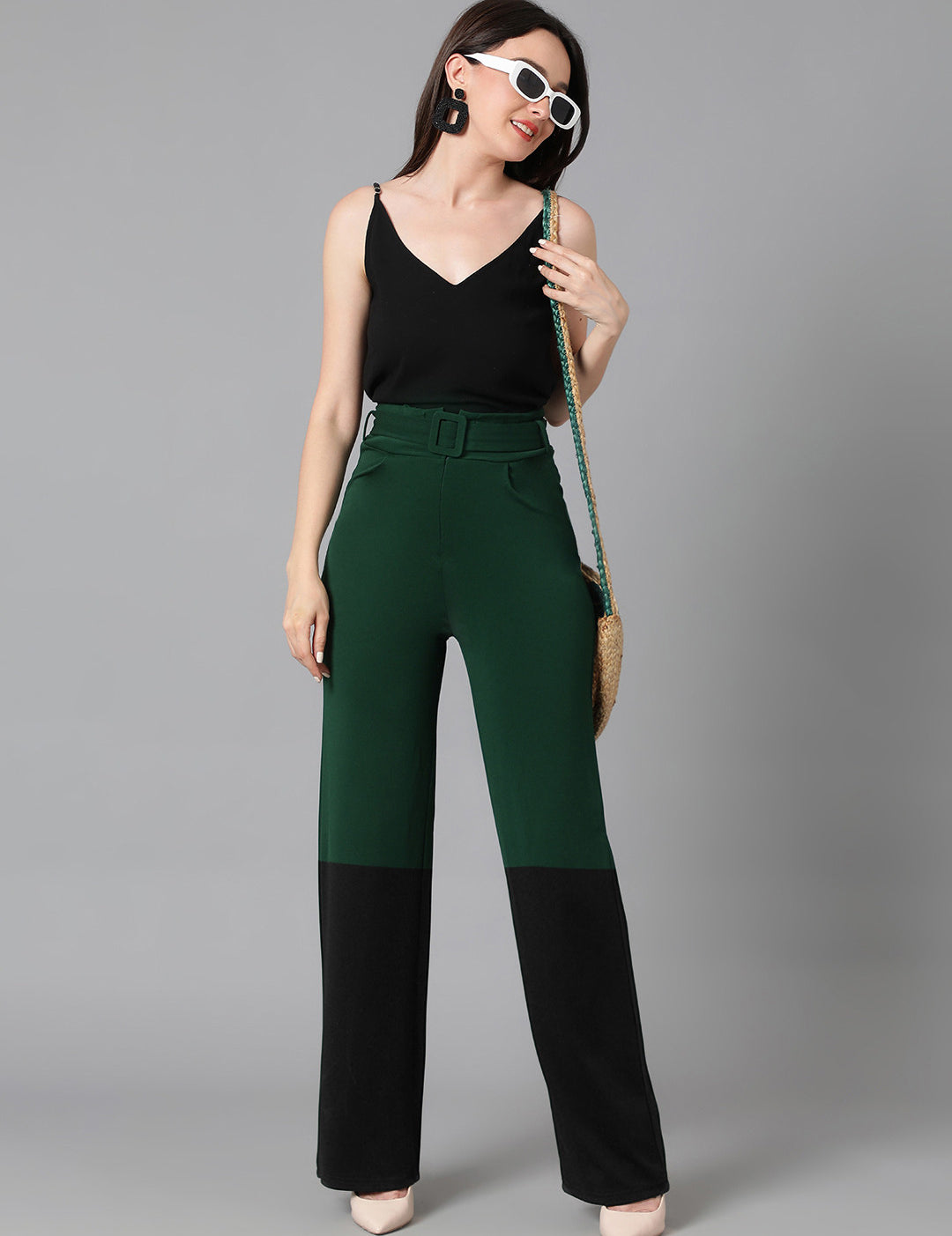 KOTTY Straight Fit Women Multicolor Trousers 