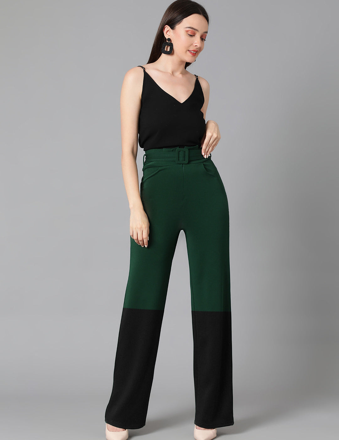 KOTTY Straight Fit Women Multicolor Trousers 