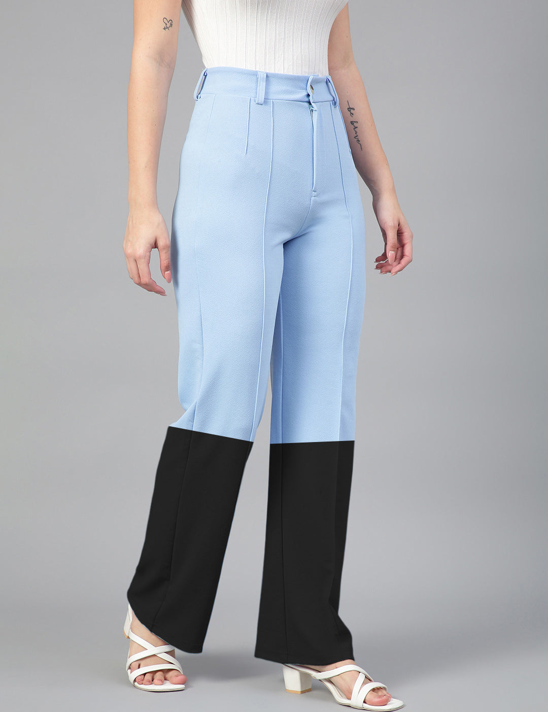 KOTTY Straight Fit Women Multicolor Trousers 
